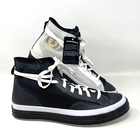 Converse Chuck 70 HI Black White Casual Shoes Men's Size High Top Mesh 170419C - Picture 12 of 13